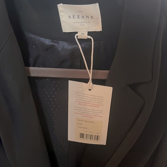 NWT Sezane Cheyenne Blazer sz36 - Picture 4 of 4